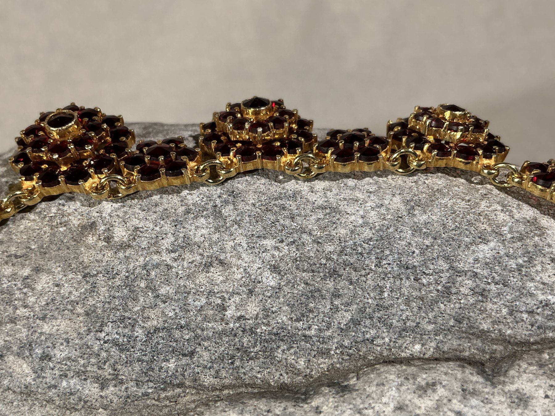 Catenine: BÖHMISCHER GRANATSCHMUCK Halskette – Nuovo (secondo la descrizione) da Richterswil venduto da Restwert_Richterswil 7