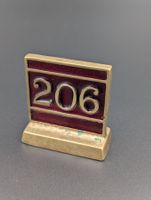 Vintage Tischnummer 206