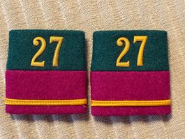 1 Paar Patten: Rep Of (Lt) Inf Bat 27 - Schweizer Armee
