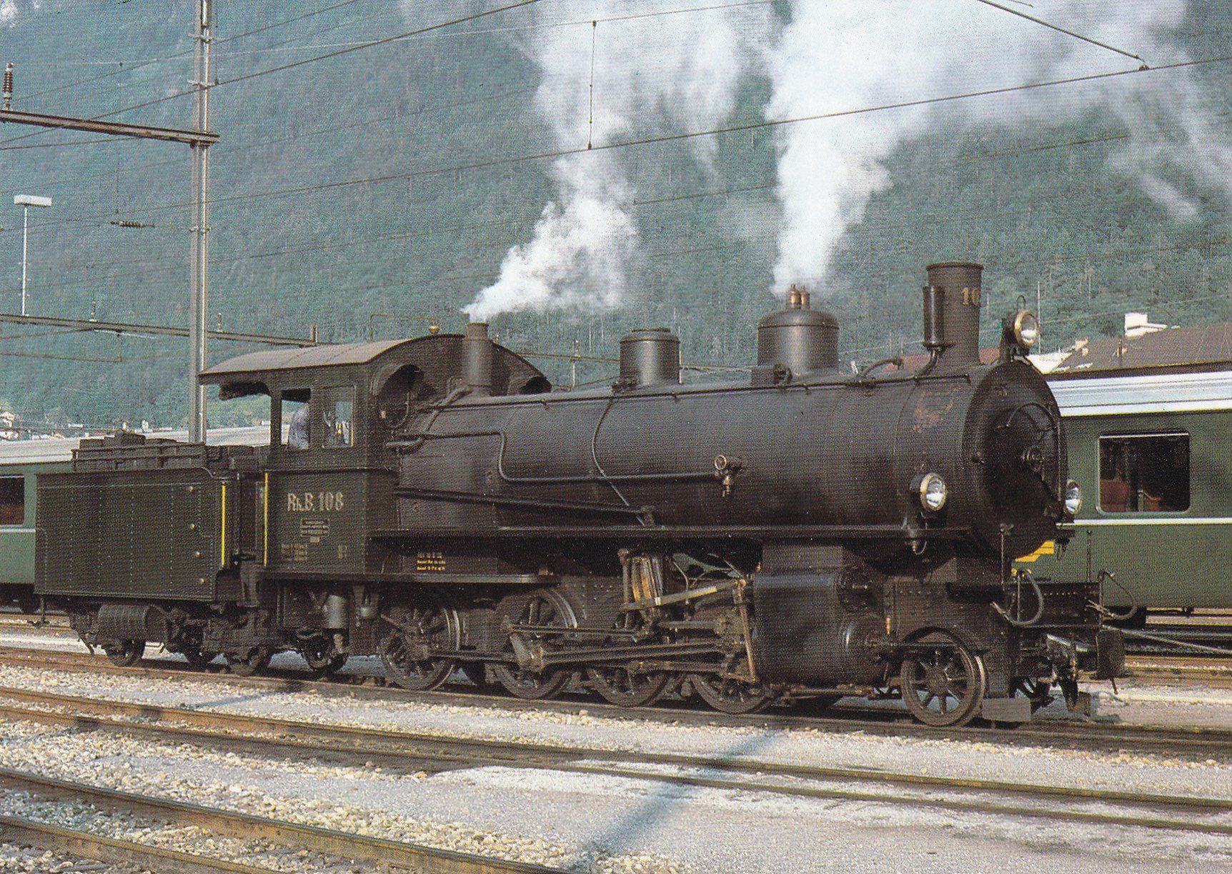 Cartoline postali: Rhätische Bahn  1977 – Usato da Cormoret venduto da Pascalll2001
