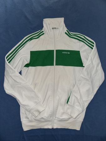 ADIDAS / Trainigsjacke / Weiss-Grün / Grösse S