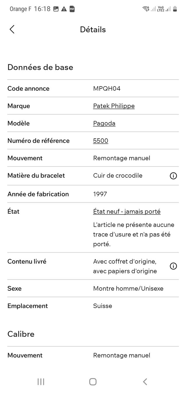 Patek Philippe Orologi: Patek Philippe Pagoda full set ungetragen – Nuovo e nell'imballaggio originale da Clarens venduto da jea_9z7g 3