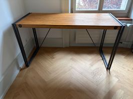 Schreibtisch Manchester - Akazie massiv / Metall