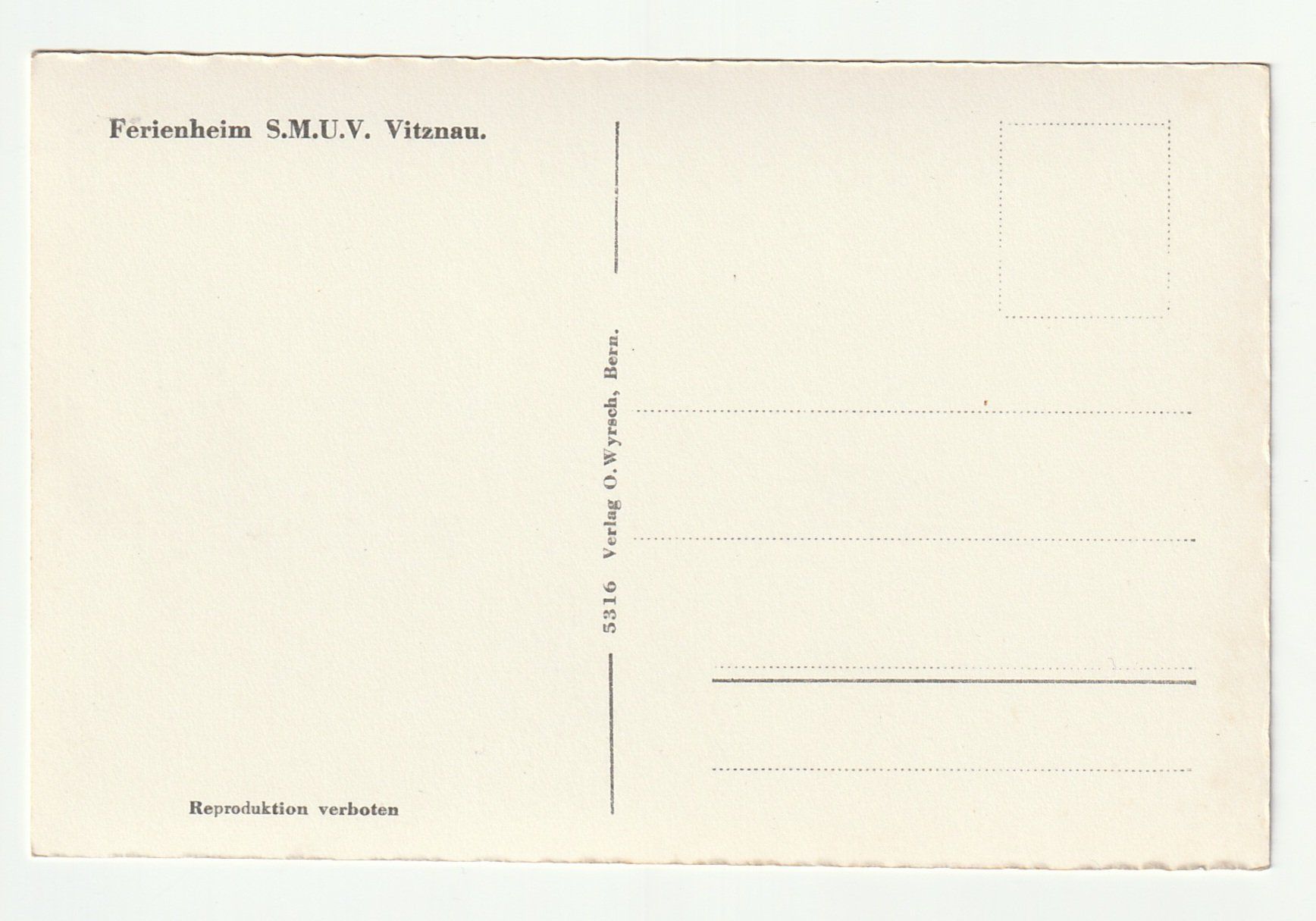 Ansichtskarten: Postkarte Vitznau Ferienheim S.M.U.V., Luzern – Neu (gemäss Beschreibung) aus St. Gallen von Ricardo_Deals 1