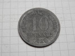 Deutschland 10 Pfennig, 1920