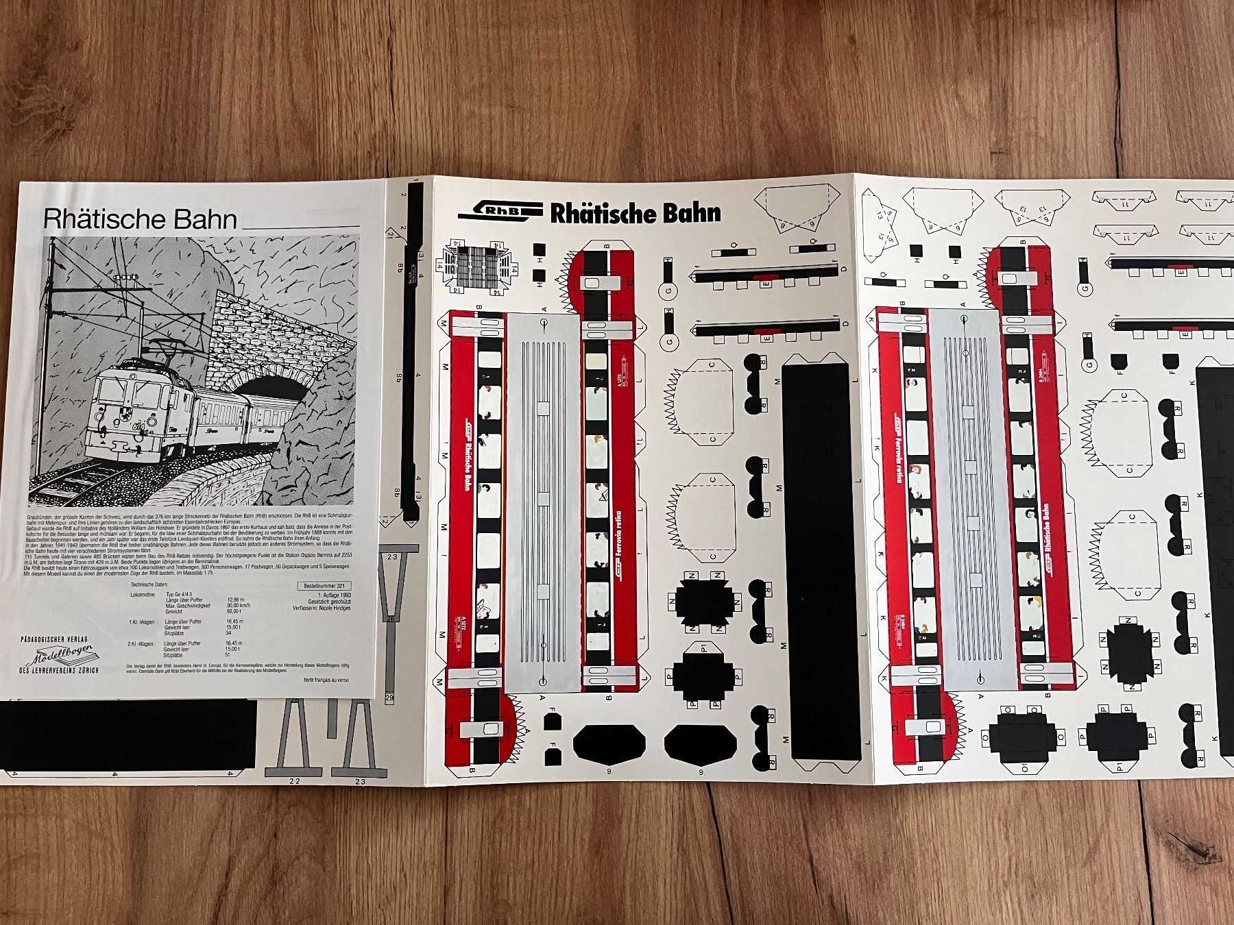 Kit bricolage: 1 Modellbogen Pädagogischer Verlag Rhätische Bahn – Usato da Büsserach venduto da bor_s88m 1
