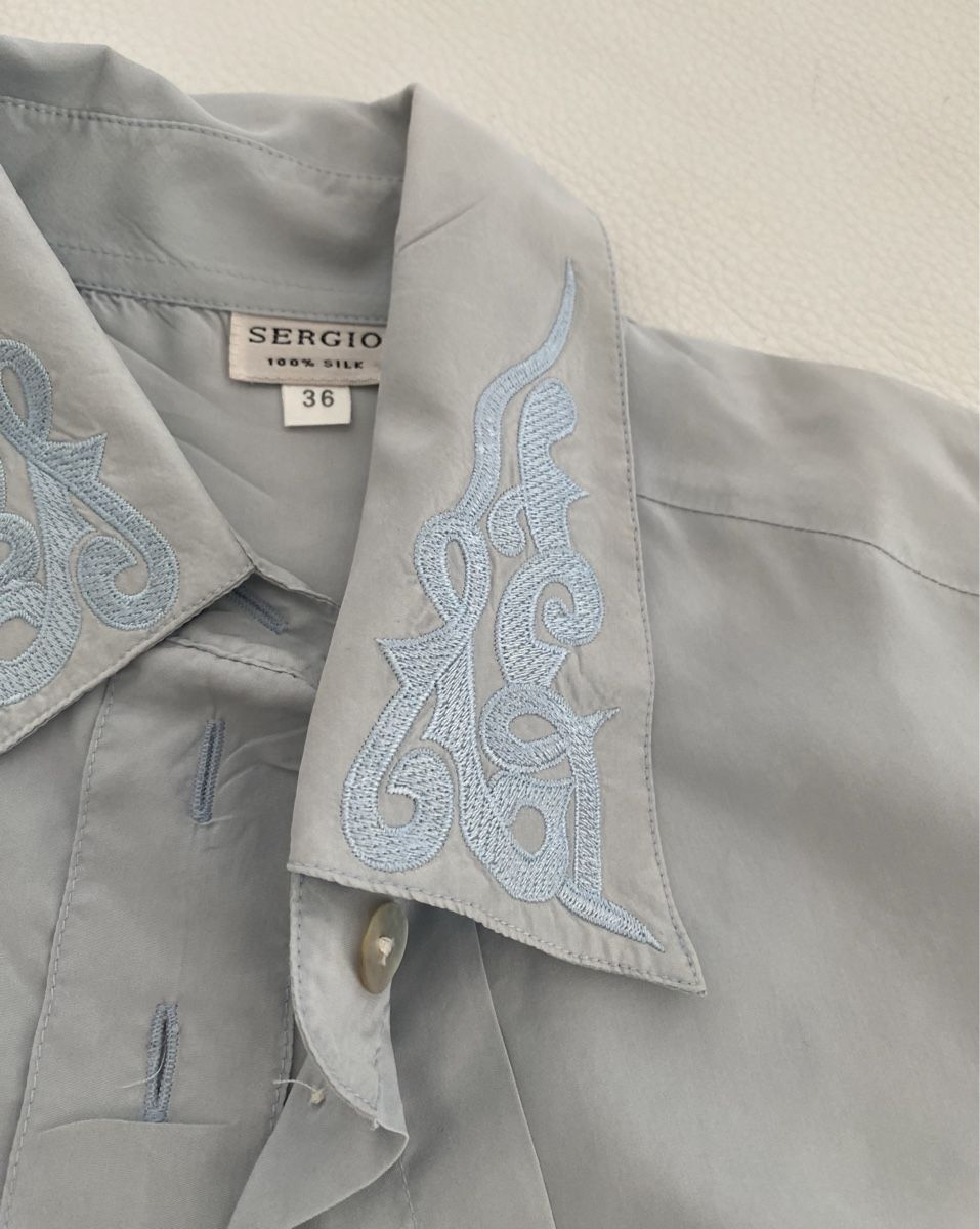 Camicette: Sergio 100% Seiden Bluse 🌸 – Usato da Opfikon venduto da Luis144 5