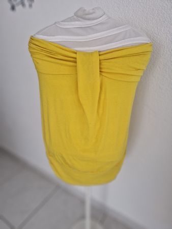 Yellow Strapless Top Viscose 