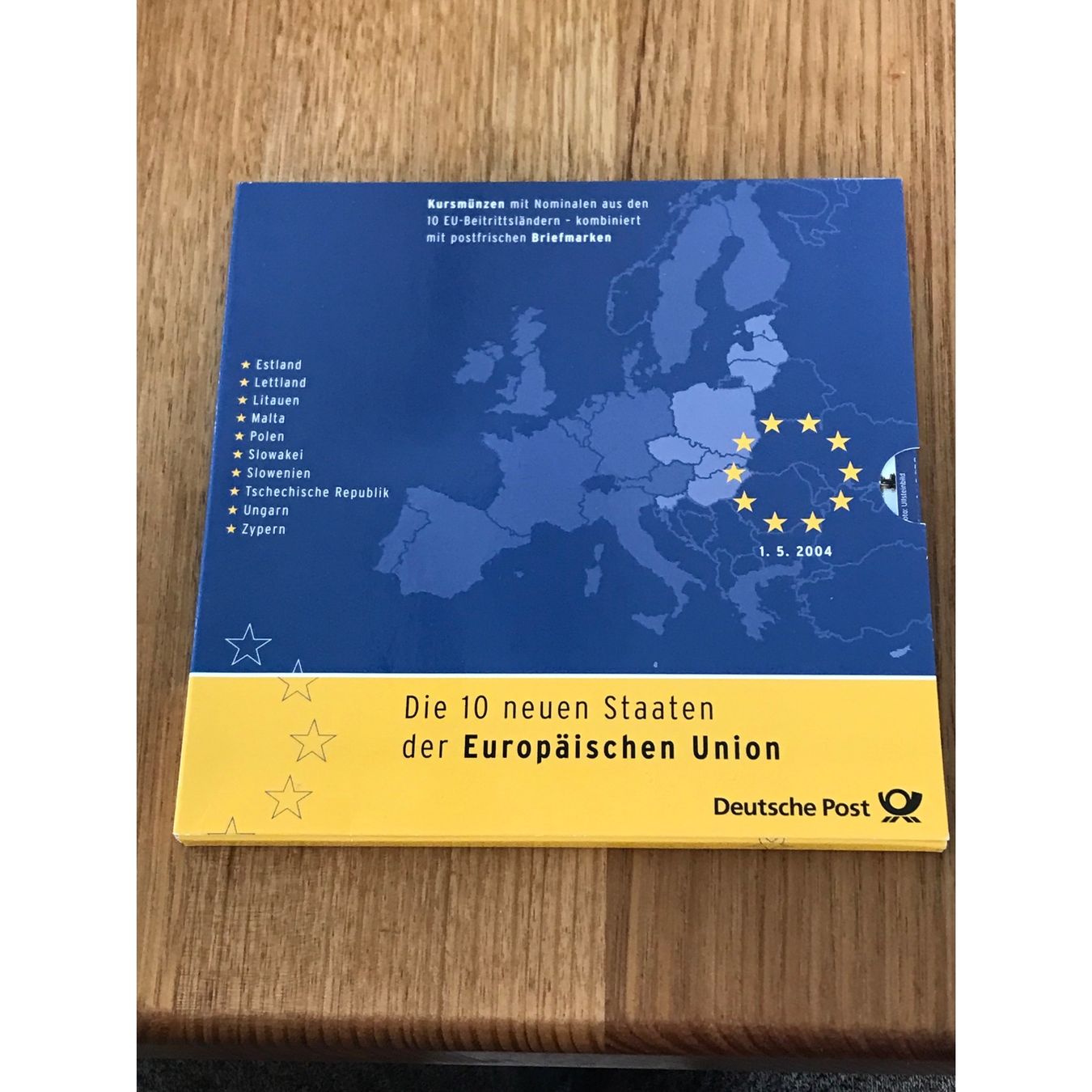 Alle Münzen: 10 Neue EU-LÄNDER : Münz & Briefmarken Set 1.5.2004 – Neu (gemäss Beschreibung) aus Hugelshofen von seagull