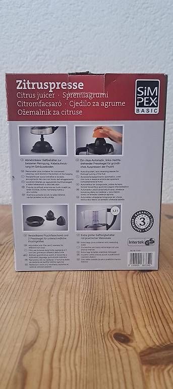 Appareils de cuisine: Elektrische Zitruspresse SIMPEX Basic  Wie neu! – D'occasion à Werdenberg par pot_rk2g 2