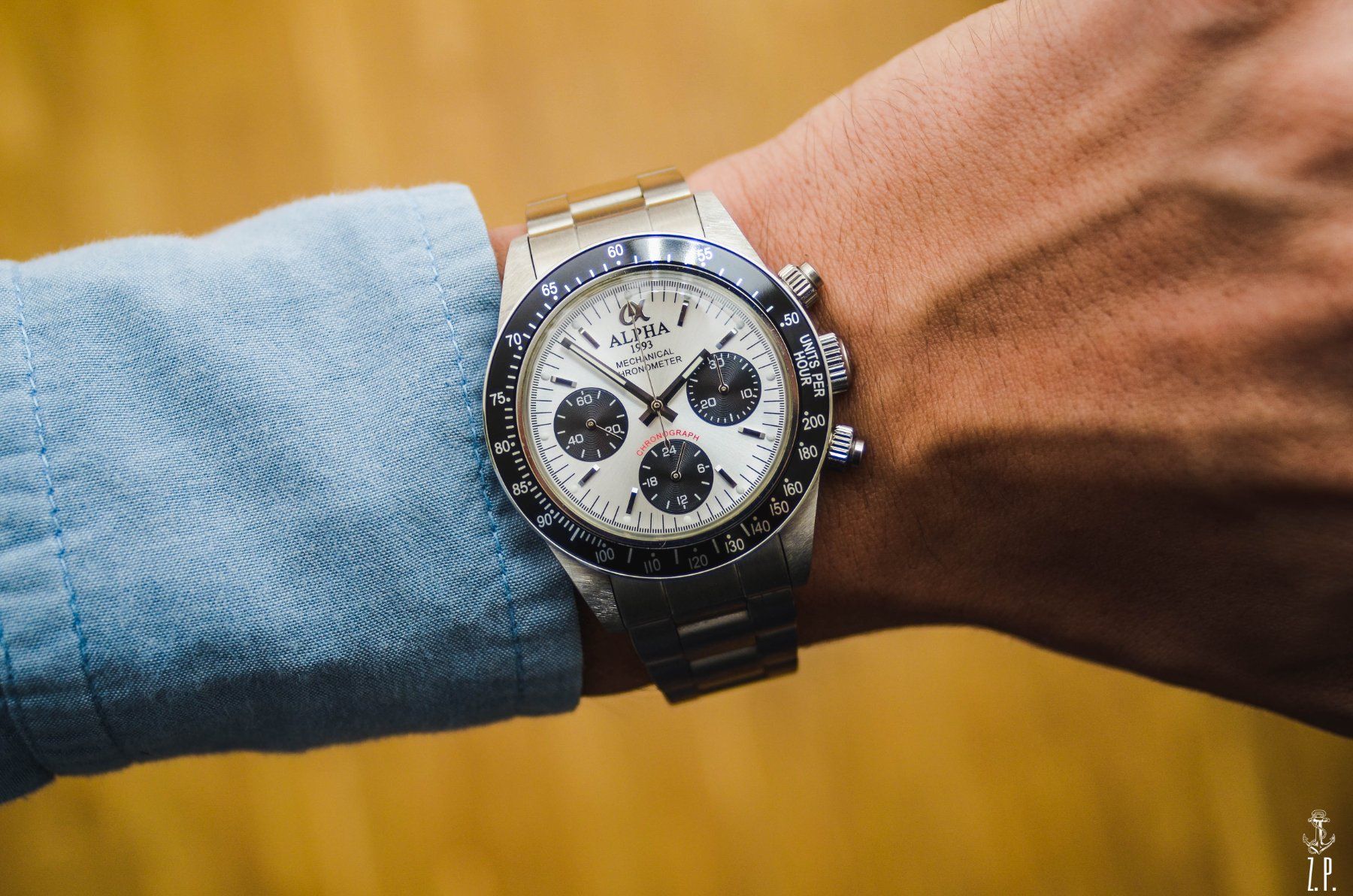 Orologi: Alpha Mechanical Chronograph Panda Daytona Vintage Design – Usato da Boswil venduto da ZPwatches 8
