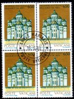 VATIKAN 1988 1000 J. CHRISTENTUM IN KIEV 4ERBLOCK GEST-VA119