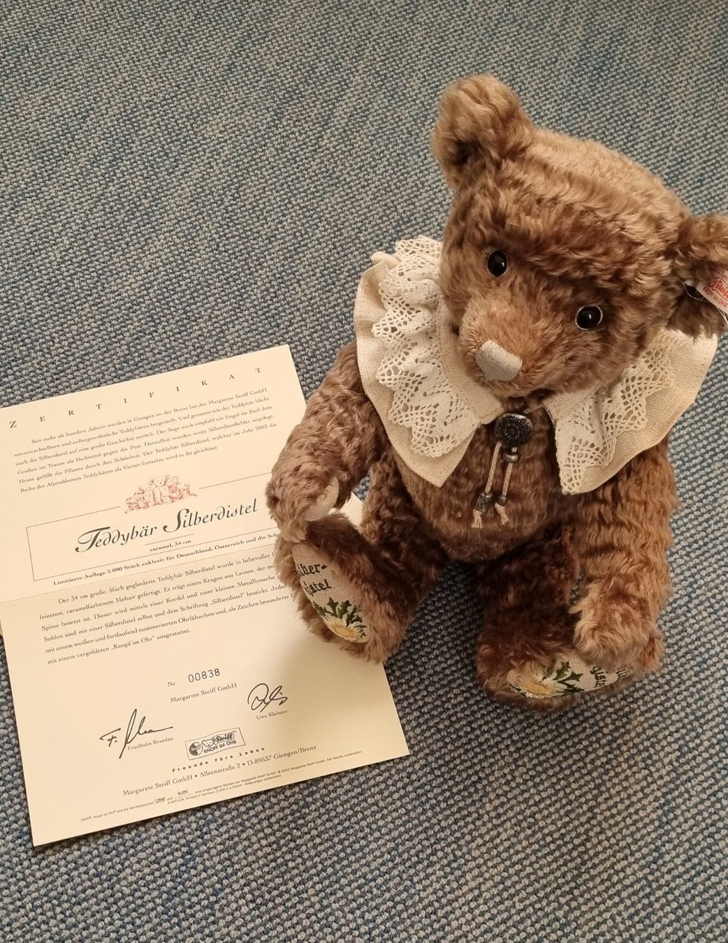 Steiff Jouets: Steiff Silberdistel, inkl. Zertifikat – D'occasion à Lenzburg par friedi5 2