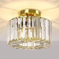 Deckenlampe Deckenleuchte Kristall Golden Wohnzimmerlampe