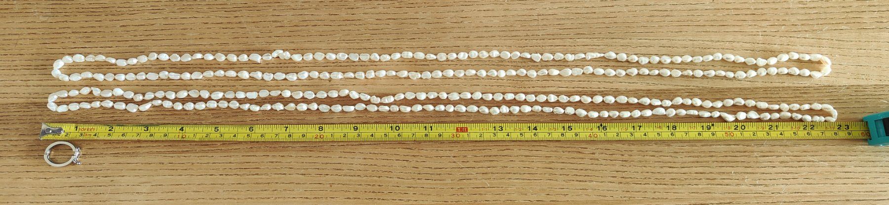 Ketten: Doppel-Süsswasserperlenkette, 115cm – Neu und originalverpackt aus Rümlang von 21f 5
