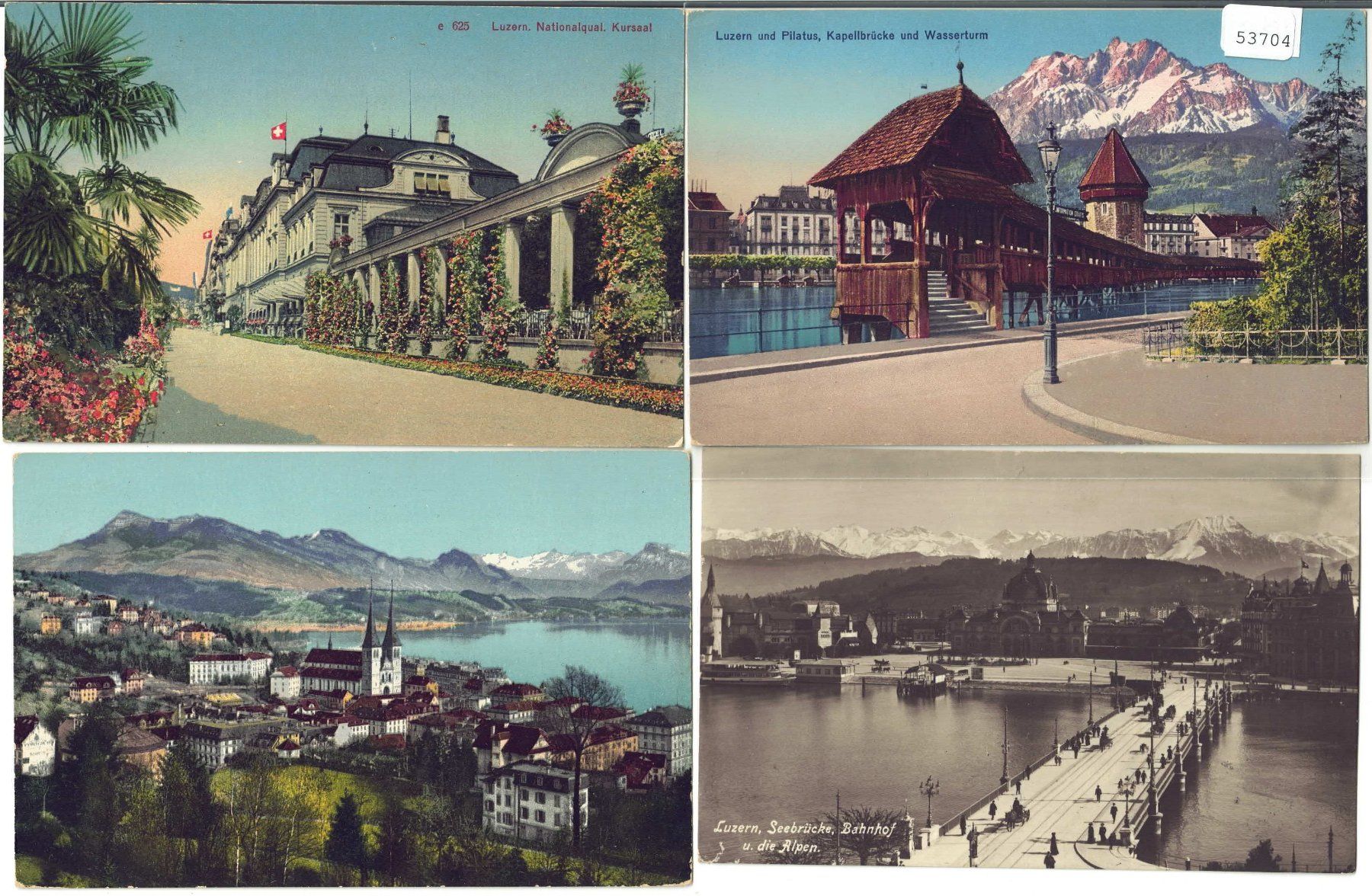 Cartoline postali: 4 AK - Luzern – Usato da Ettingen venduto da Kartenplanet