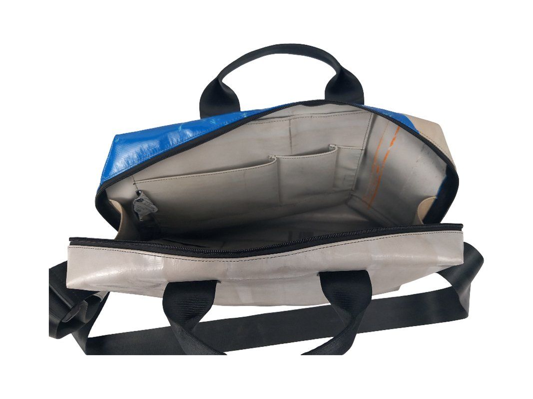 Freitag Sacs: FREITAG Tasche blau weiss – D'occasion à Hünenberg par Restwert_Zug 2