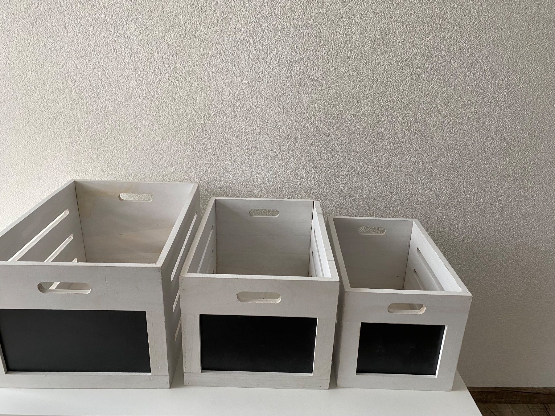 Transportkisten: 3 Kistchen stapelbar - Shabby Chic Style – Gebraucht aus Eschenbach SG von Sums 1