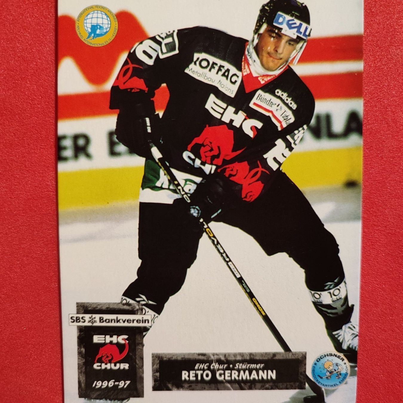 Carte collezionabili: Reto Germann - EHC CHUR - 1996/97 – Usato da Dübendorf venduto da kb86_MOVIE