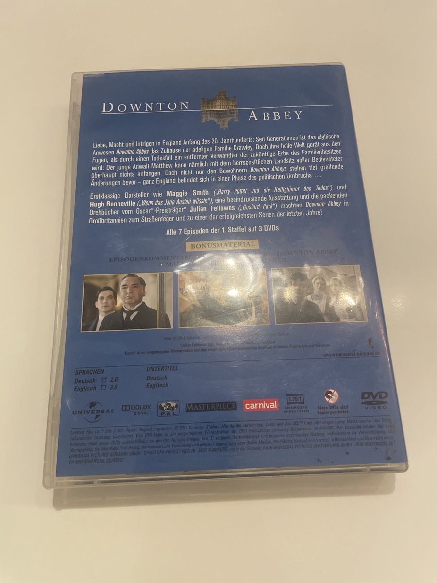 Tutti i DVDs: DVD Downton Abbey Staffel 1 – Usato da Schaffhausen venduto da Kolibri023 1