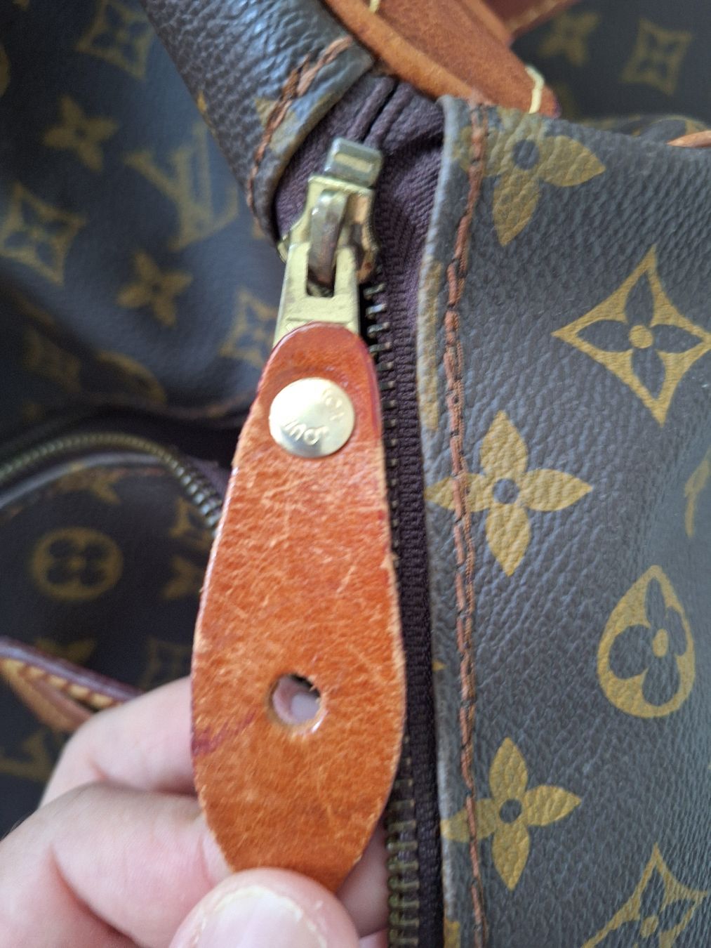 Louis Vuitton Taschen: Borsa Louis Vuitton Keepall 45 Monogram Tela Marrone Usata – Gebraucht aus Colla von ali_j8dj 3