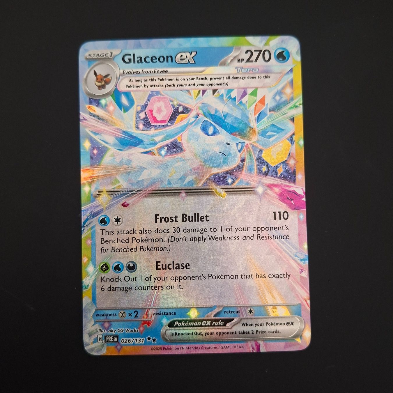 Pokémon Carte collezionabili: Glaceon ex #026 Prismatic Evolutions EN (PRE) – Usato da Biasca venduto da Sara_Poke123