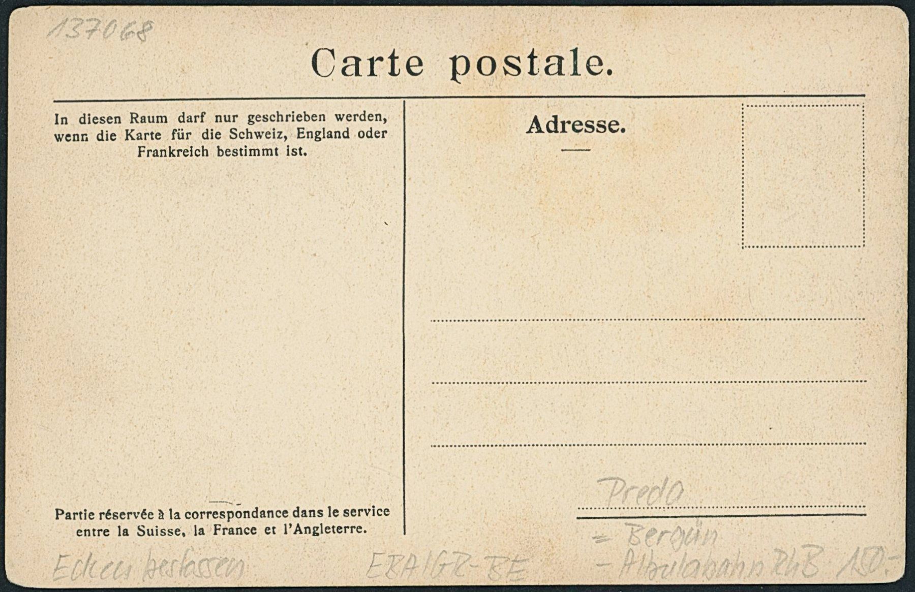 Cartoline postali: GR Preda - Albula Rhätische Bahn RhB - Bergün – Nuovo (secondo la descrizione) da Schindellegi venduto da leecollect 1
