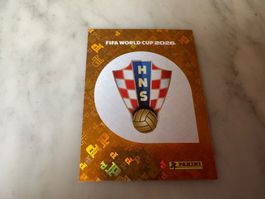 Panini FIFA WM 2026 Sticker Kroatien Wappen CRO 1