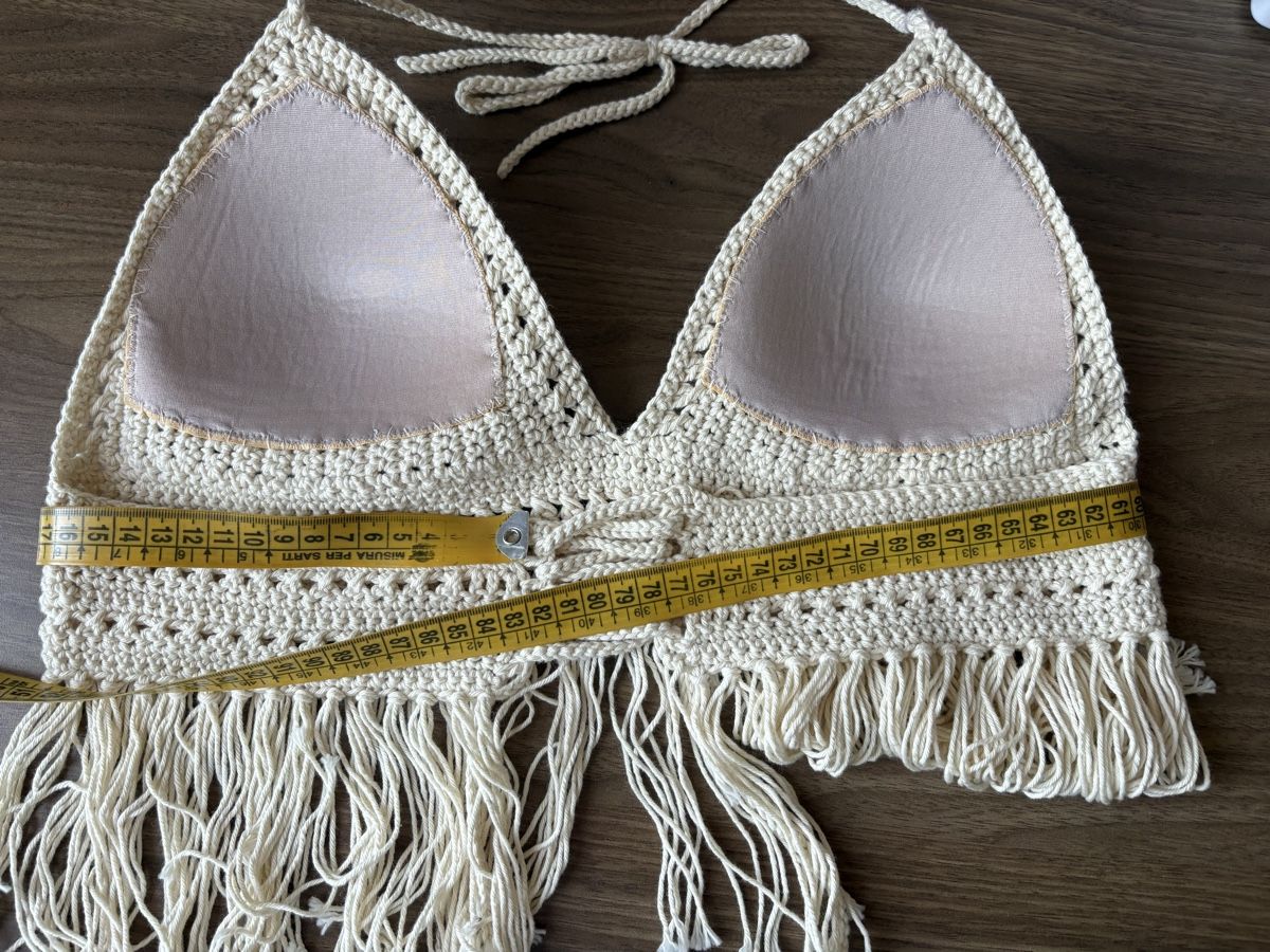 Top: Boho Top handgehäkelt – Nuovo (secondo la descrizione) da Oensingen venduto da Chicotus 3