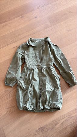 ZARA, Ballonkleid Khaki, Mädchen, Grösse 164