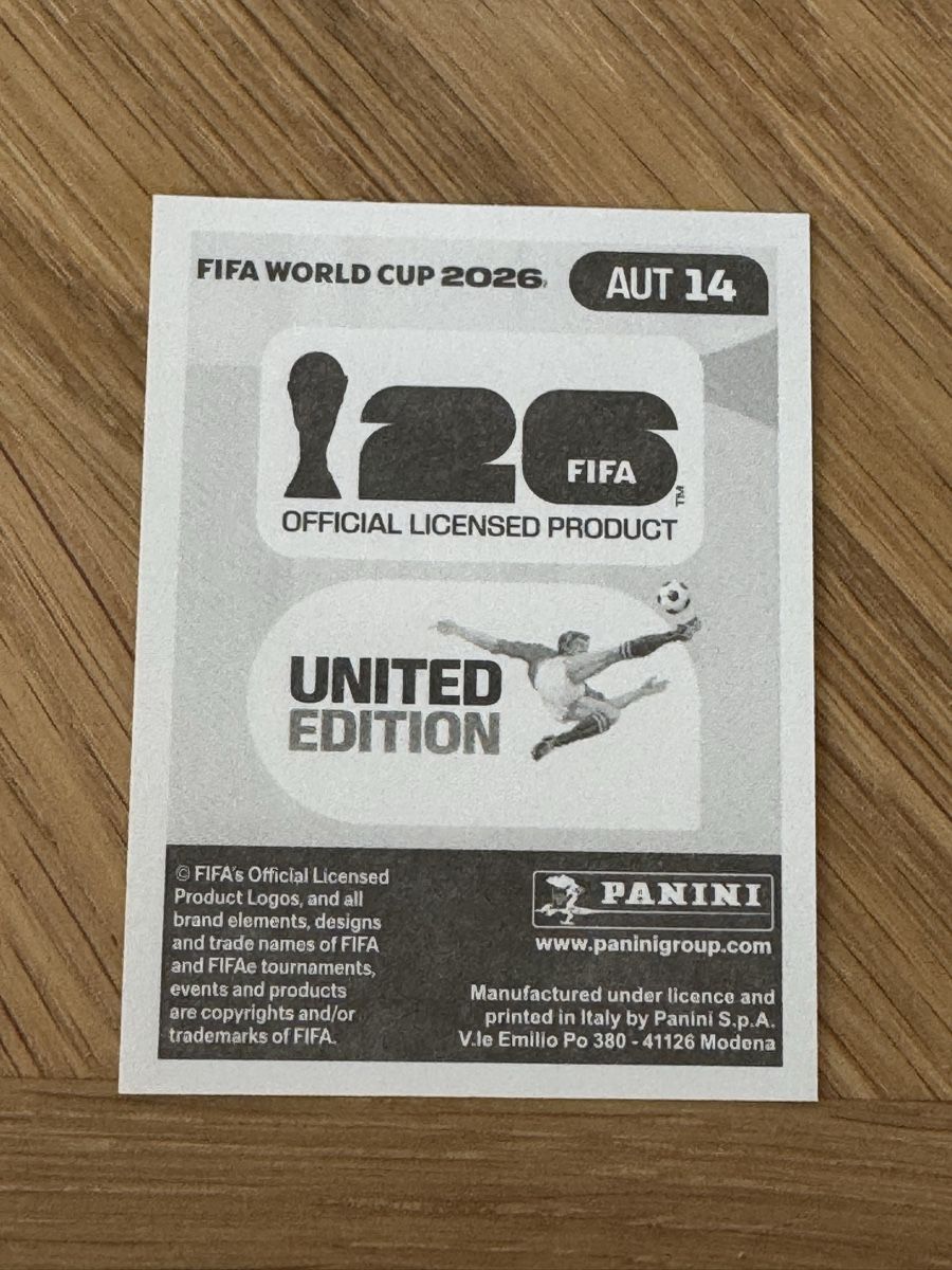 Panini Sammelbilder & Trading cards: Panini 2026 AUT 14 – Neu (gemäss Beschreibung) aus Grand-Lancy von cyr_n5ky 1