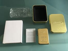 NEU Feuerzeug Gold Barren Style, Atomic (Zippo Clone)