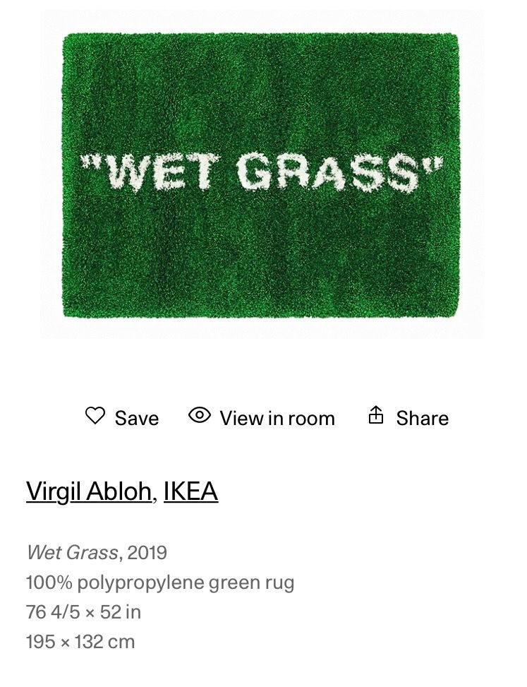 Virgil Abloh x IKEA MARKERAD Housse de coussin Beige de la Collection - FR