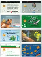 8 Telefonkarten Deutschland S-Serie 1994