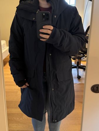 Houdini Damen-Winterparka dunkelblau – Grösse M