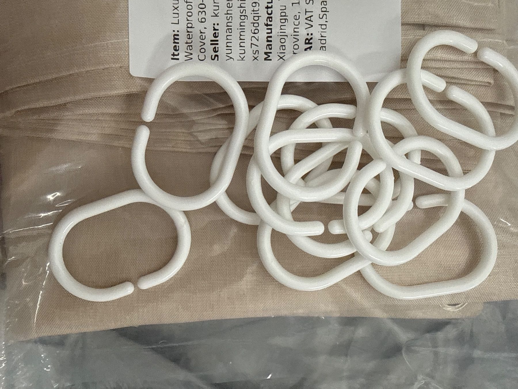 Tende: Duschvorhang wasserdicht, beige – Nuovo (secondo la descrizione) da Bern venduto da fab_tx65 3