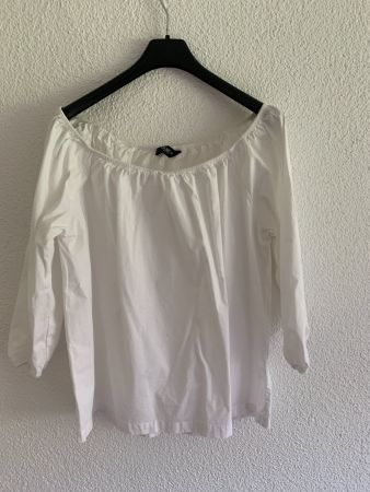Damen Carmenbluse weiss Grösse M