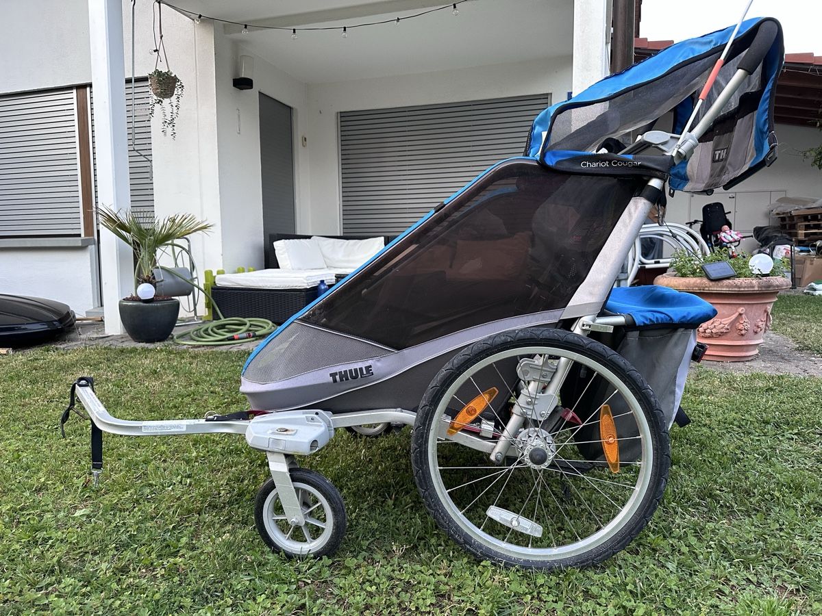 Thule Rimorchi: Thule Chariot Cougar 2 - für 2 Kinder  – Usato da Langnau am Albis venduto da Gajdzi 1