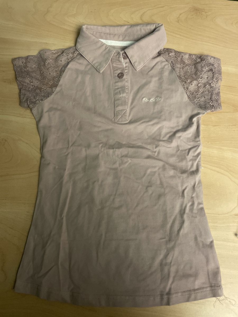 Felix Bühler Camicette, T-shirt & Top: Felix Bühler Poloshirt Gr. 152 Mädchen, Spitze Ärmel – Nuovo (secondo la descrizione) da Obergerlafingen venduto da cabo4