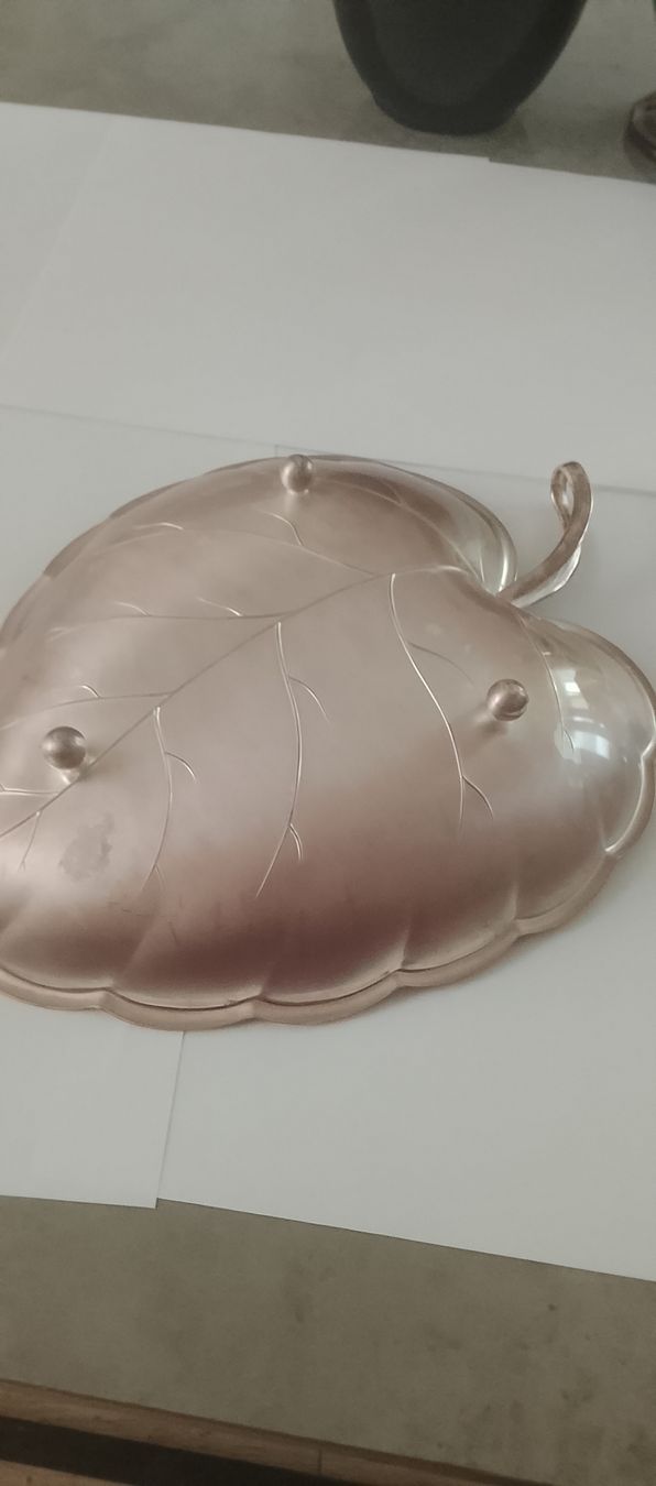 Plateaux: Schale Blattform versilbert Vintage  – D'occasion à Oberriet SG par snj_bjb7 1