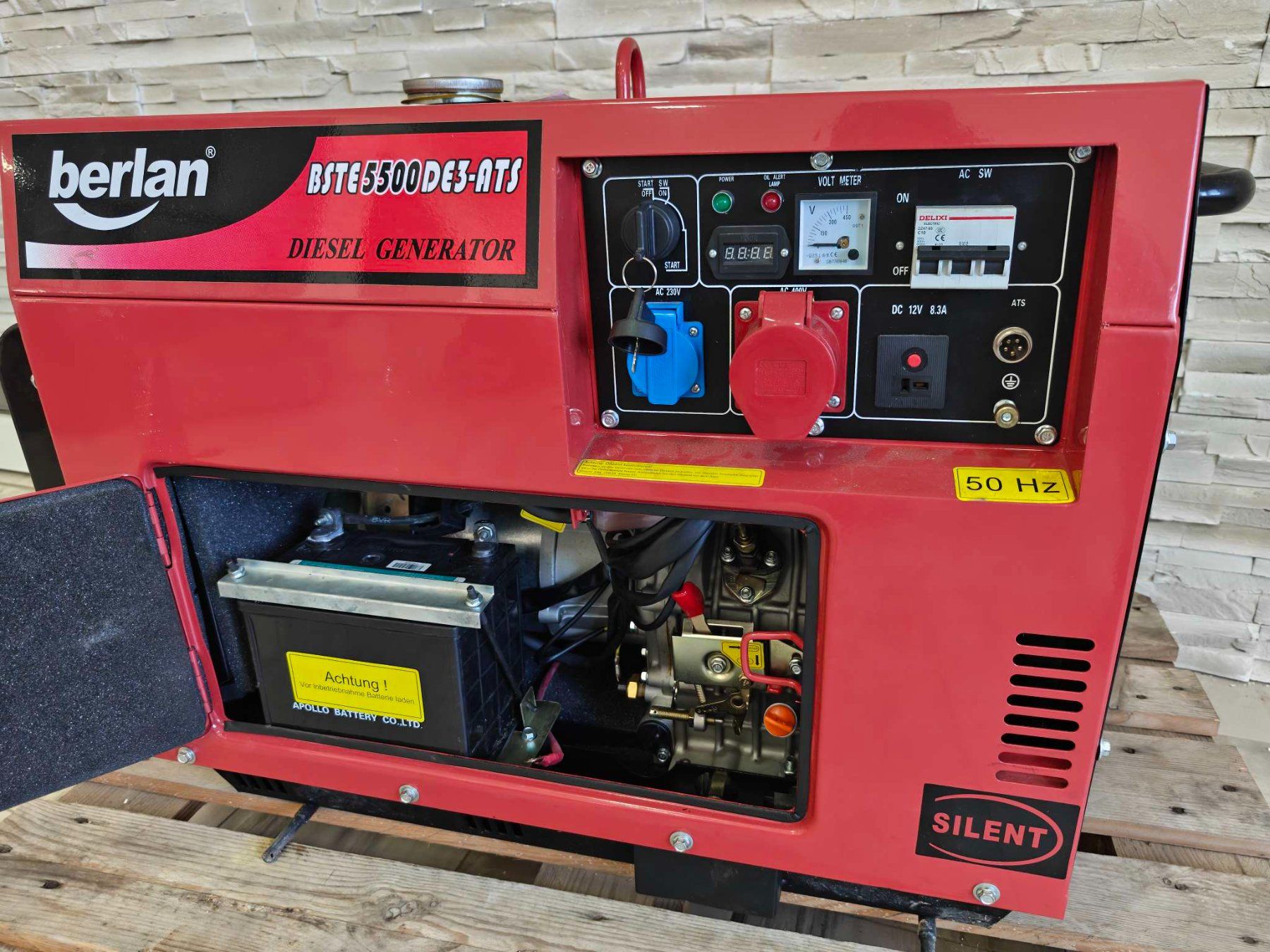 Generatori di corrente: Diesel Stromerzeuger 8,57PS 5000W Notstromaggregat Generator – Difettoso da Baar venduto da Werkzeugzentrum 2