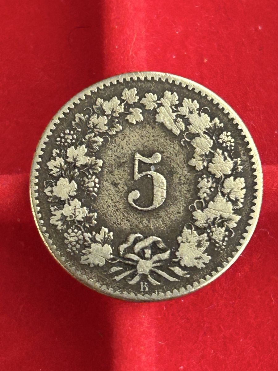 Tutti le monete: Highlight 5 Rappen 1873 – Usato da Büttikon AG venduto da Rcook 1