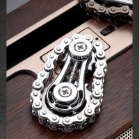 Fidget Spinner métal gyroscopique anti-stress, chaînes vélo