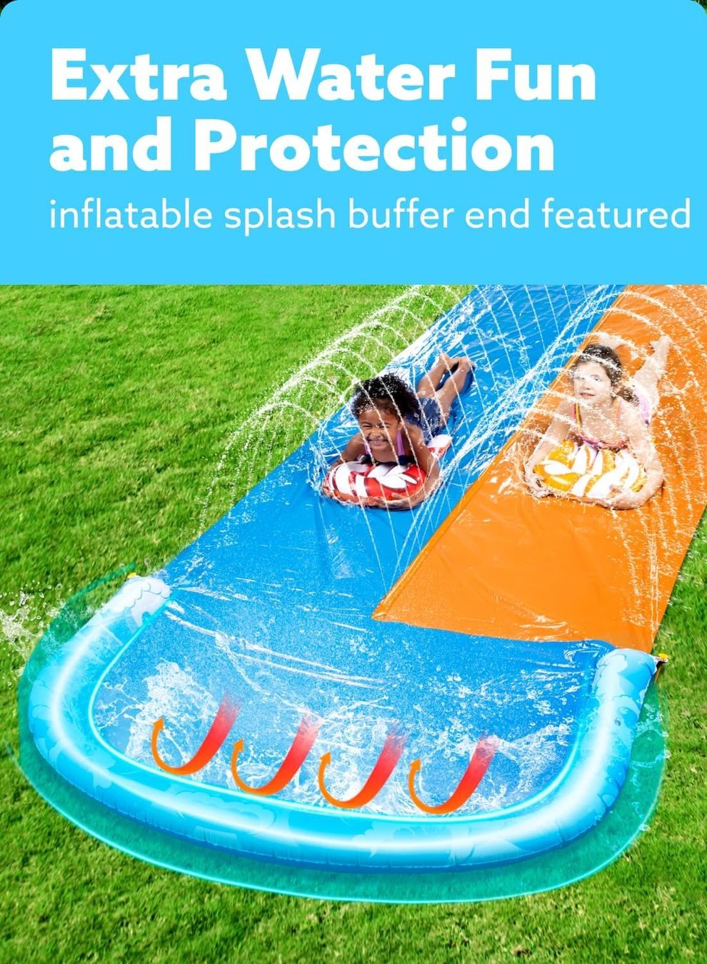 Scivoli: Wasserrutsche 685 cm mit 2 Bodyboards Garten – Nuovo e nell'imballaggio originale da Dietikon venduto da Abverkauf10 2
