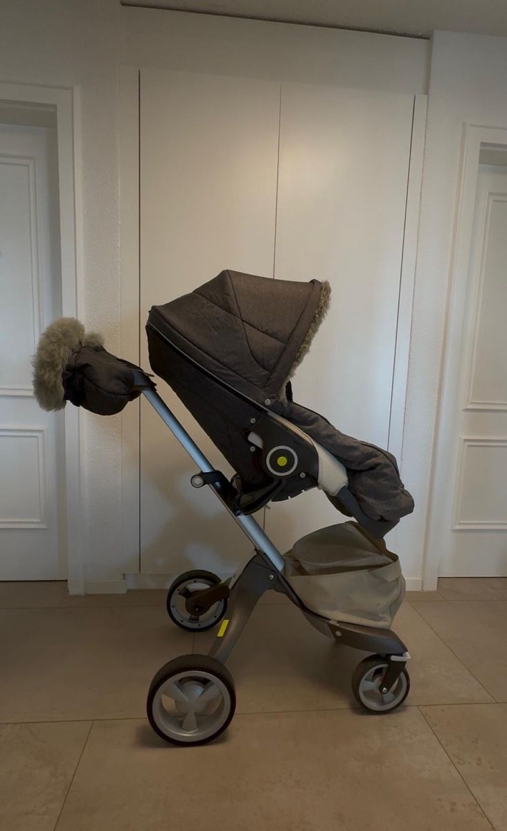 Stokke Kinderwagen: Stokke Kinderwagen beige inkl. Winterset – Gebraucht aus Altendorf von Marsa11 3