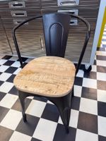 Schwarzer Metallstuhl im Industrial Design | 6 Stk |