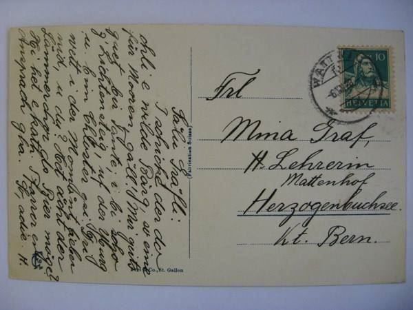 Cartoline postali: AK  Wagenlücke am Säntisweg – Usato da Gundetswil venduto da Egro01 1