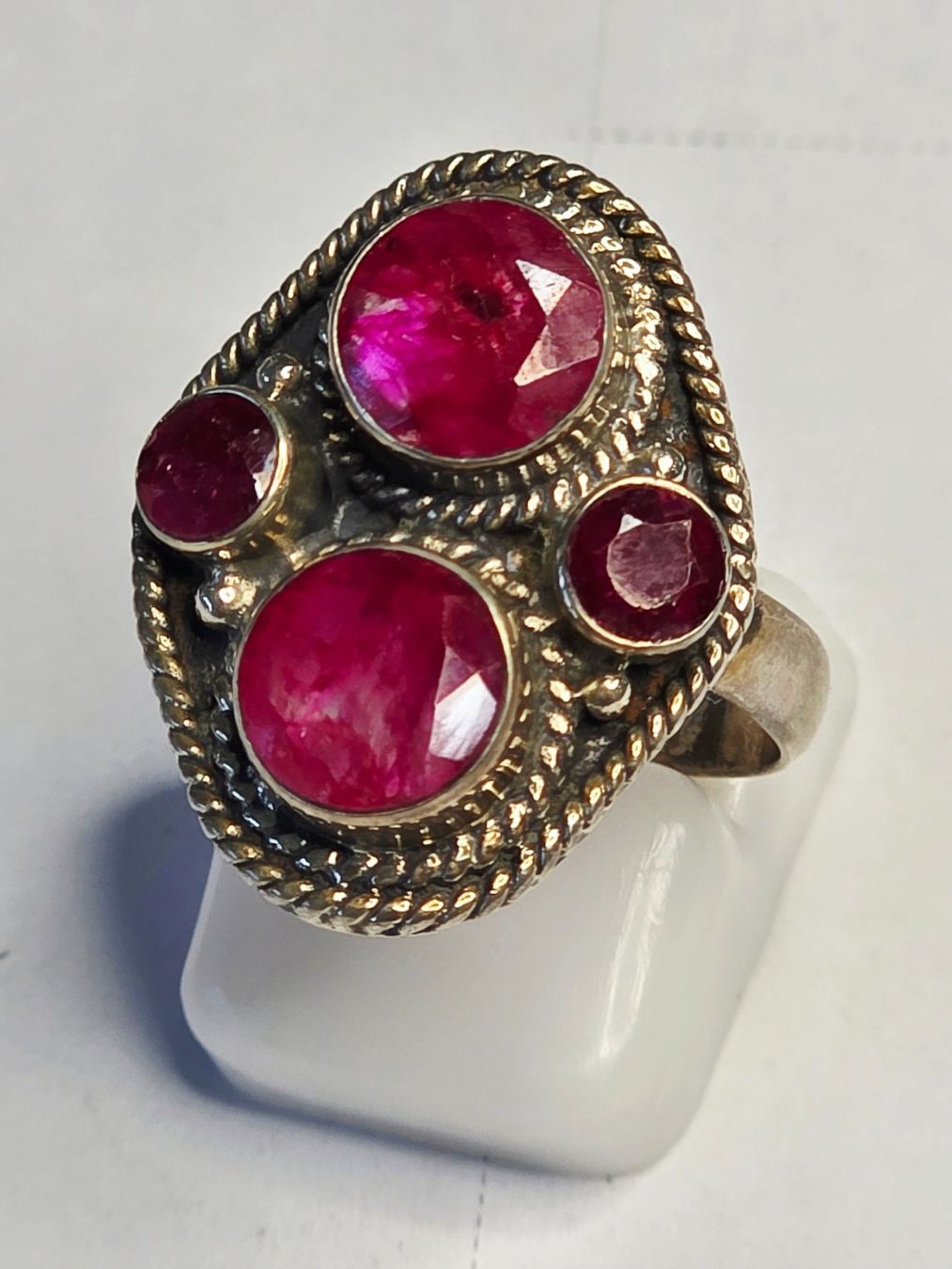 Ringe: Rubin Fingerring in Silber – Neu (gemäss Beschreibung) aus Zürich von Benedikt21 5
