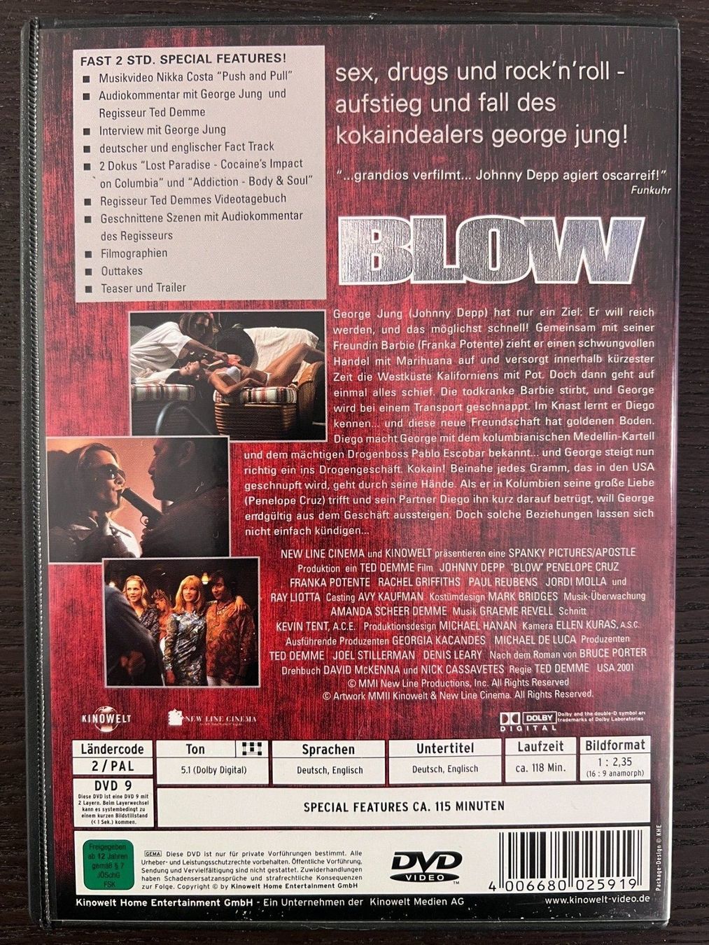 Tutti i DVDs: Blow – Usato da Zürich venduto da FilmFreunde 1