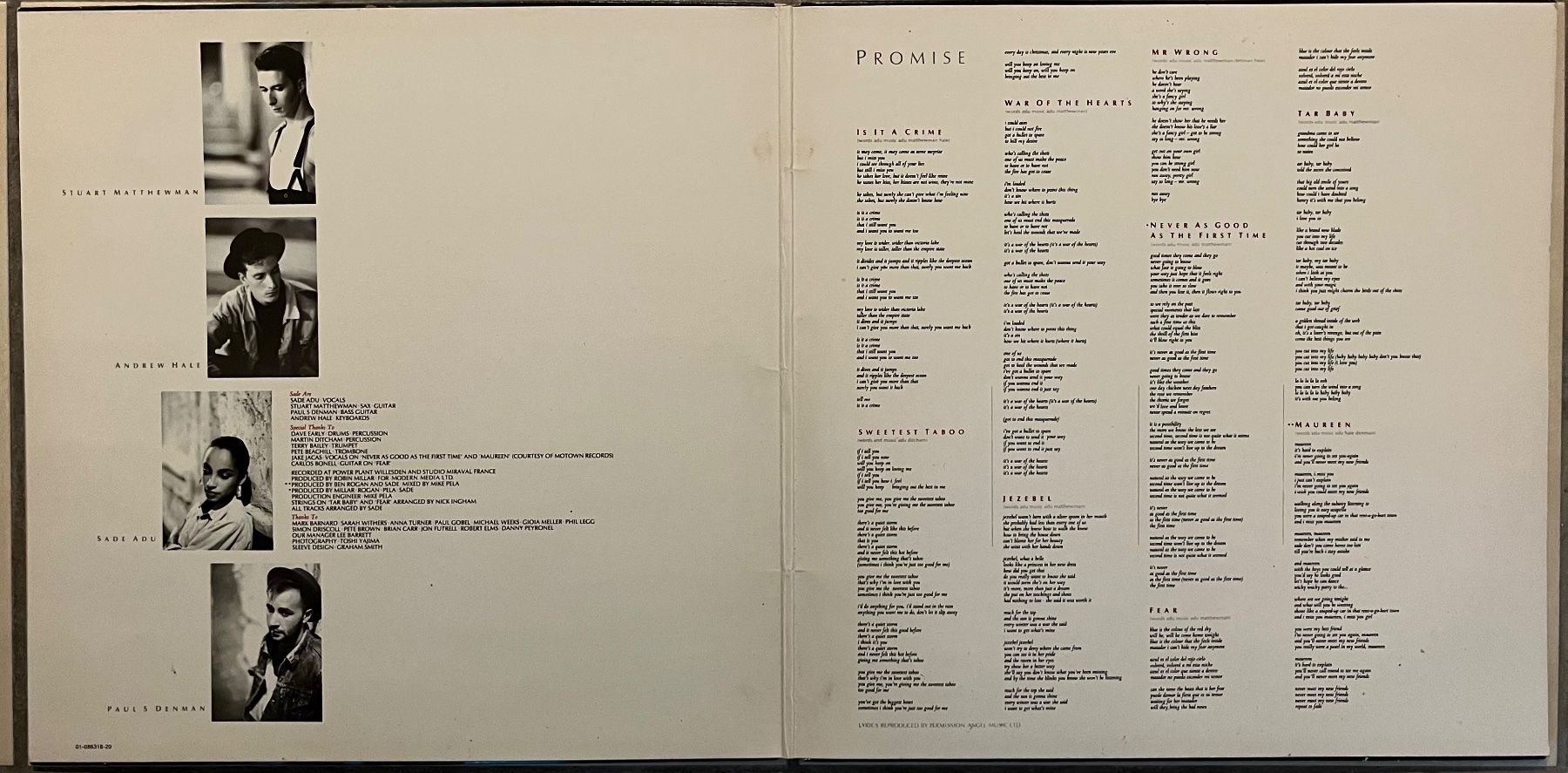 Dischi in vinile: SADE - PROMISE – Usato da Bussigny venduto da vinyl-pas-cher 1